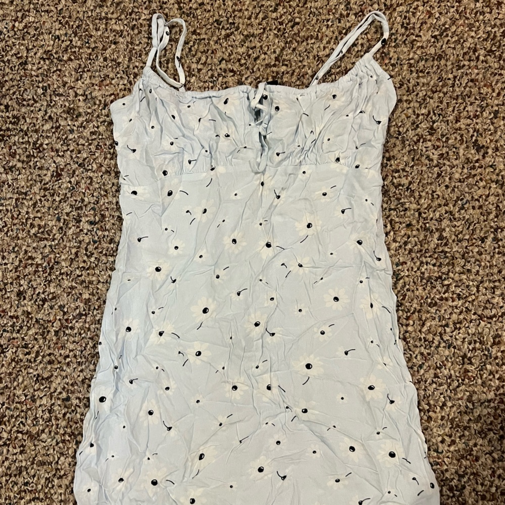 Forever 21 Sky Blue Floral Dress